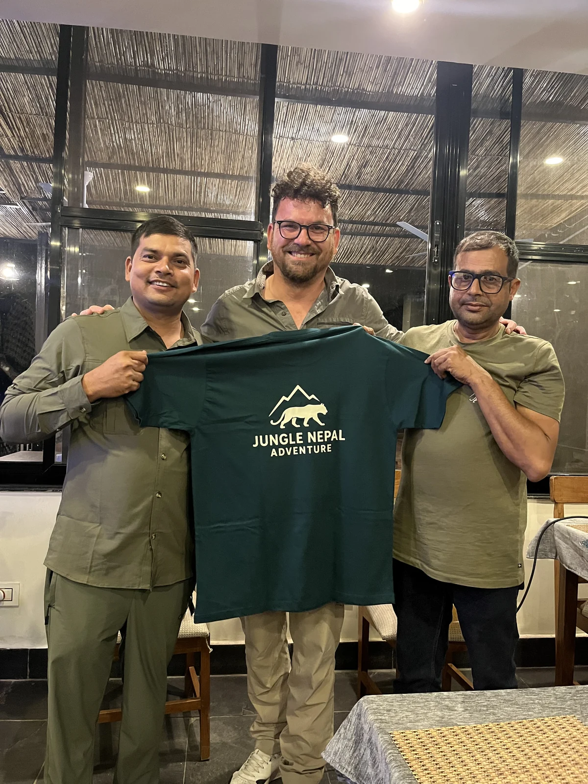 Traveler with Jungle Nepal Adventure guides