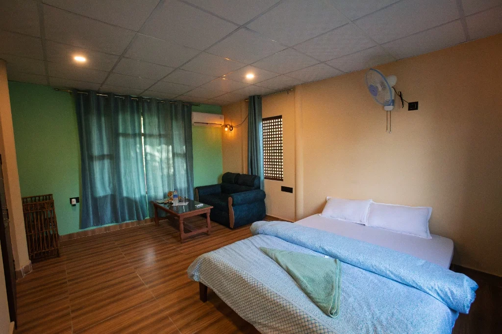 Chambre climatisée chez Pawan