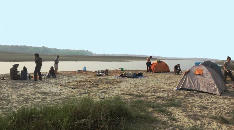 Campement-dans-la-jungle-Bardia-Népalc